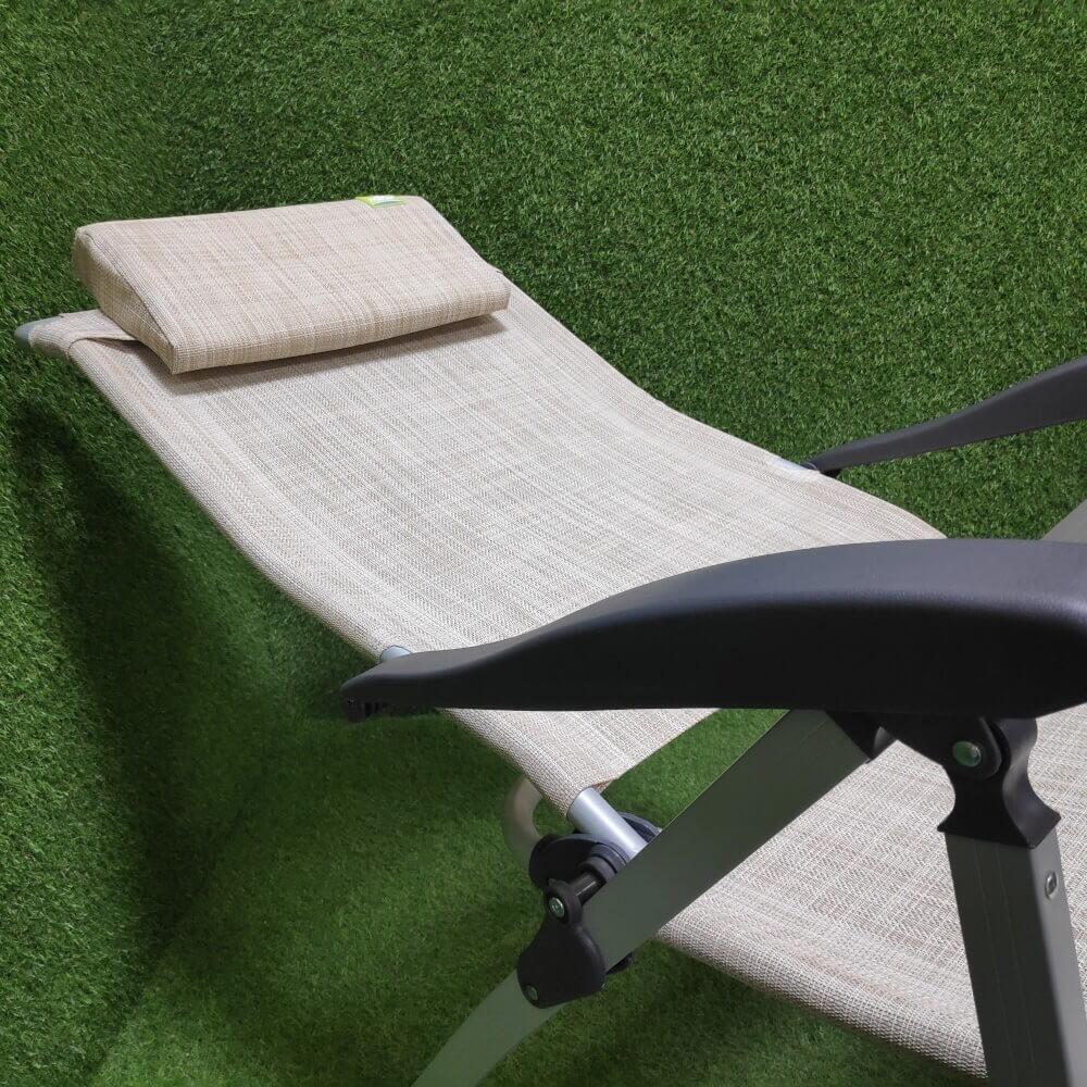 Silla plegable y reclinable Via Mondo Comfort – Beige 6/7
