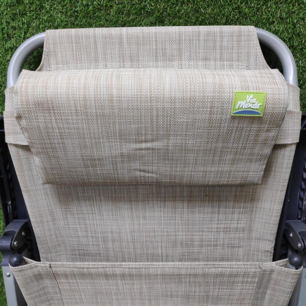 Silla plegable y reclinable Via Mondo Comfort – Beige 7/7