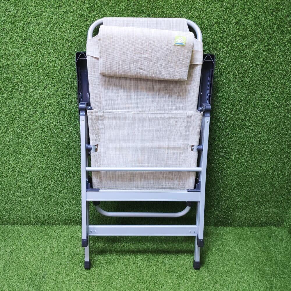 Silla plegable y reclinable Via Mondo Comfort – Beige 5/7