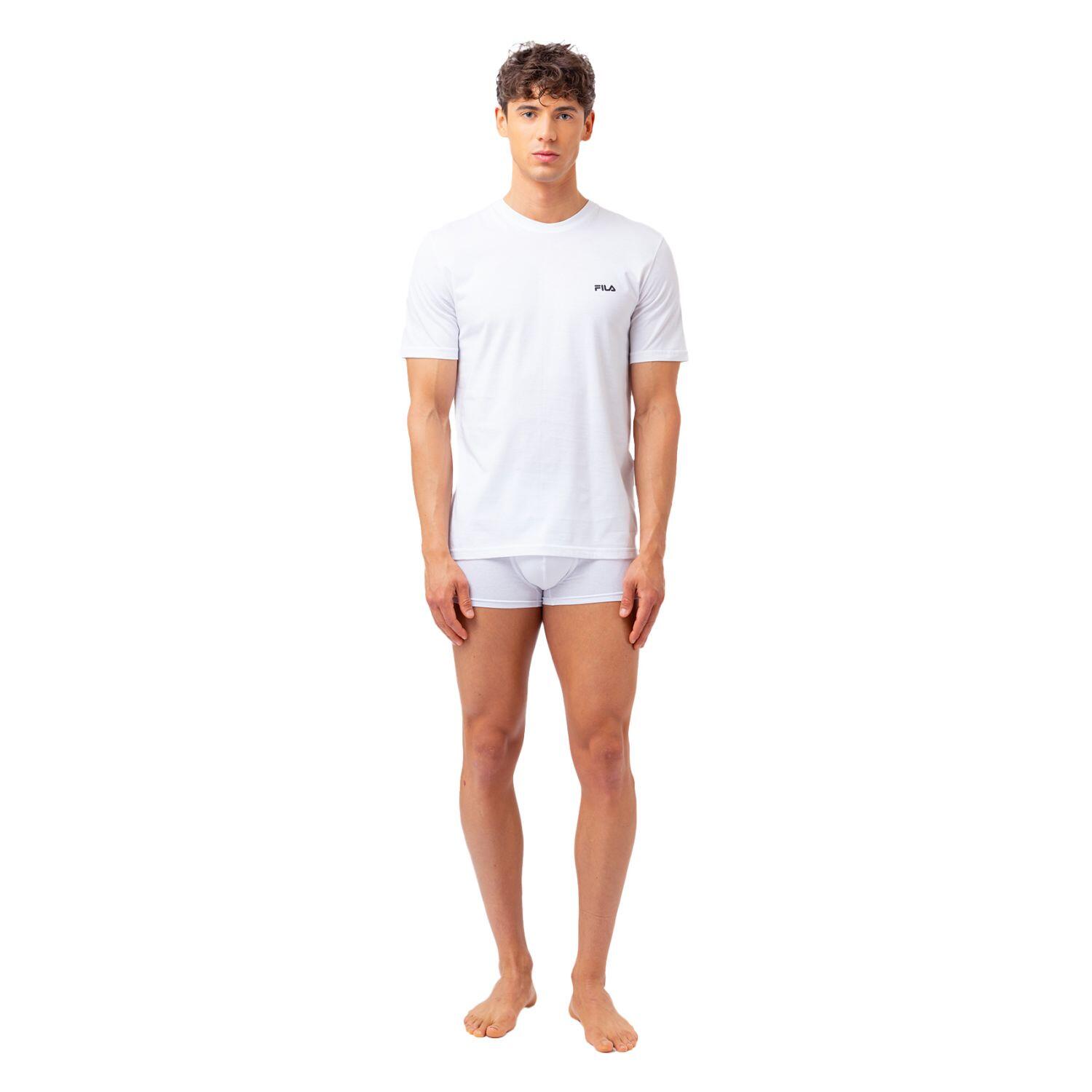Lot de 2 Maillots de corps col rond homme en coton FU5053 2/5