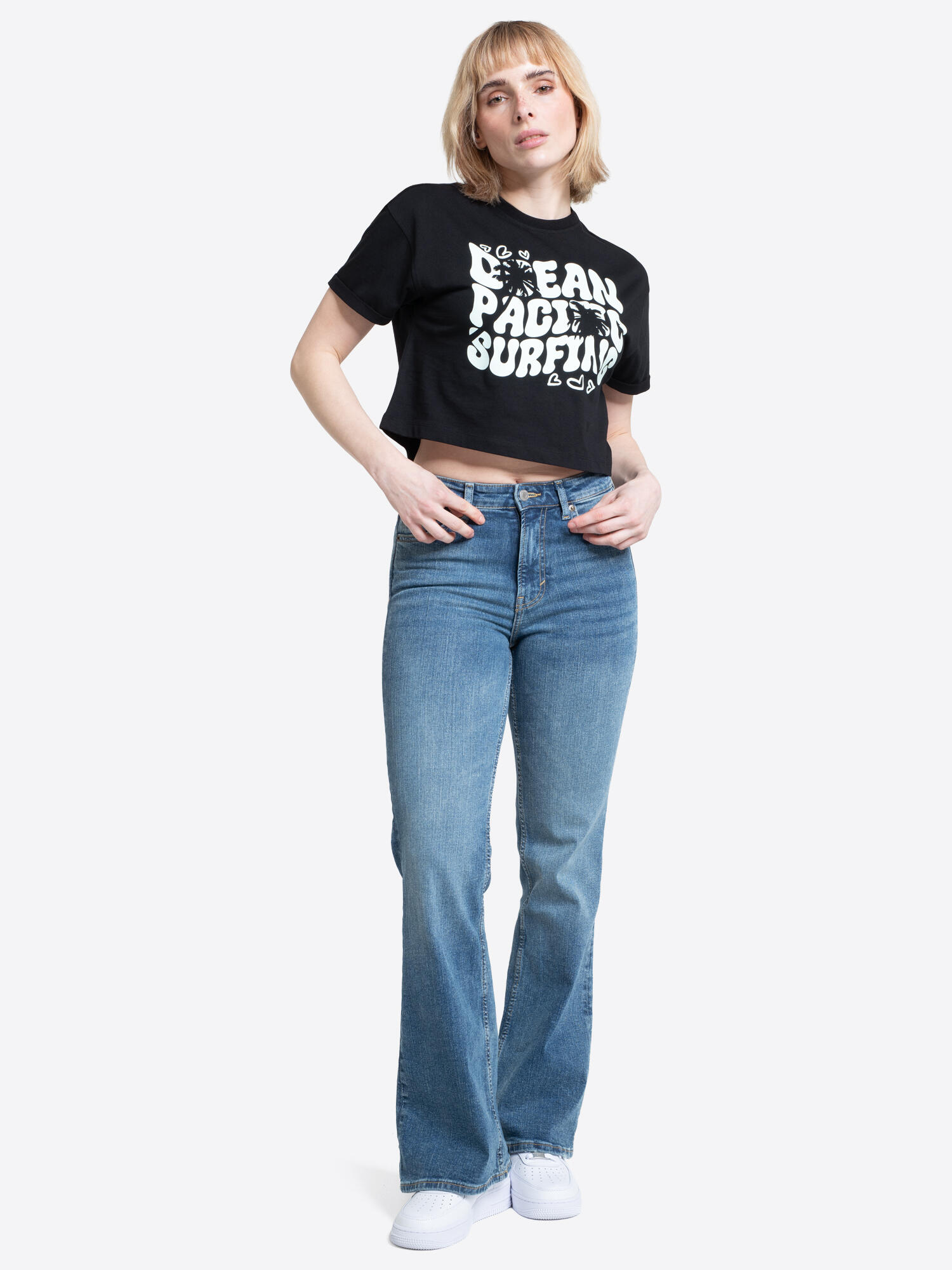 OCEAN PACIFIC Frauen T-Shirt Cropped PUNTA MITA 3/6