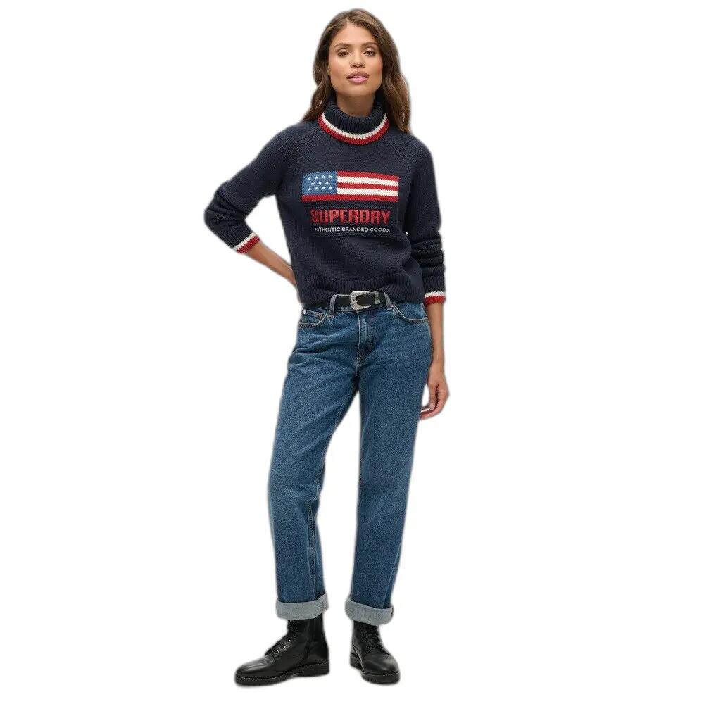 Pull col roulé maille femme Superdry Americana 3/7