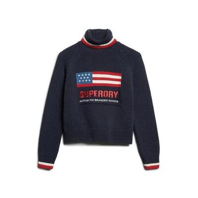 Dames col roulé trui superdry americana