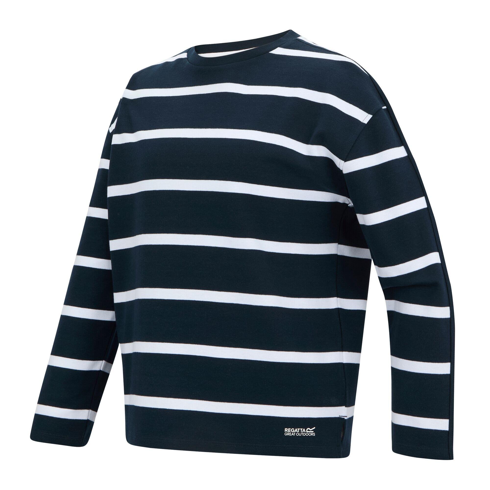 Avira Felpa Donna Regatta Blu Navy Bianco 3/5