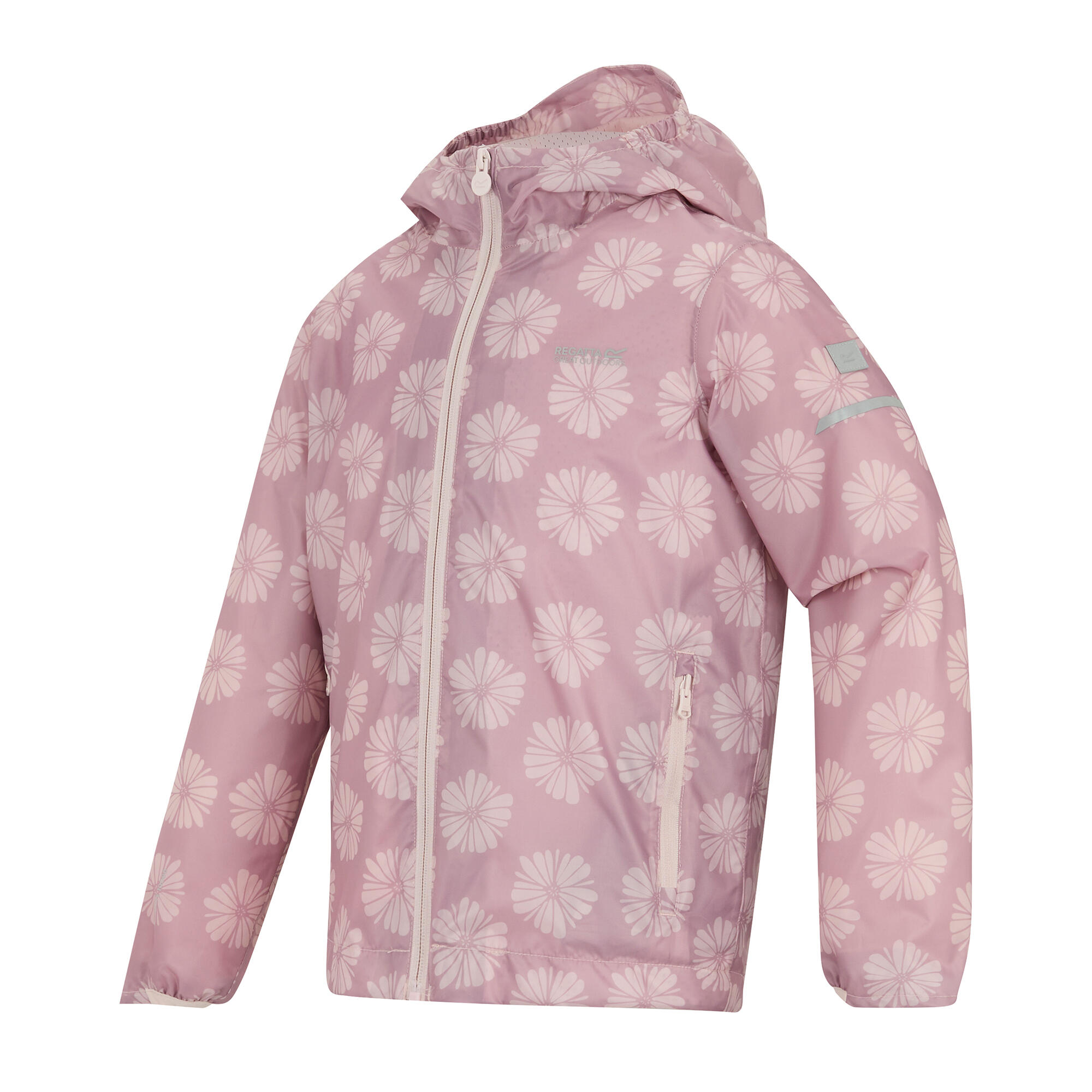 Waterdichte jas voor kinderen/Kinderen Lever II Petal (Poederlila/roze waas) 3/5