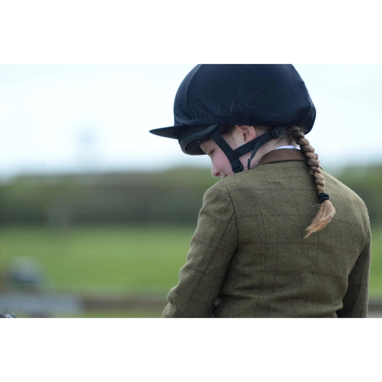 Damen Reitjacke mit schmalem Schnitt und Wildlederkragen Dublin Albany Tweed 3/4