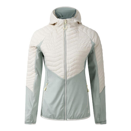 Dames Air Lite Hybride Jas (Amandelmelk/gletsjer groen)