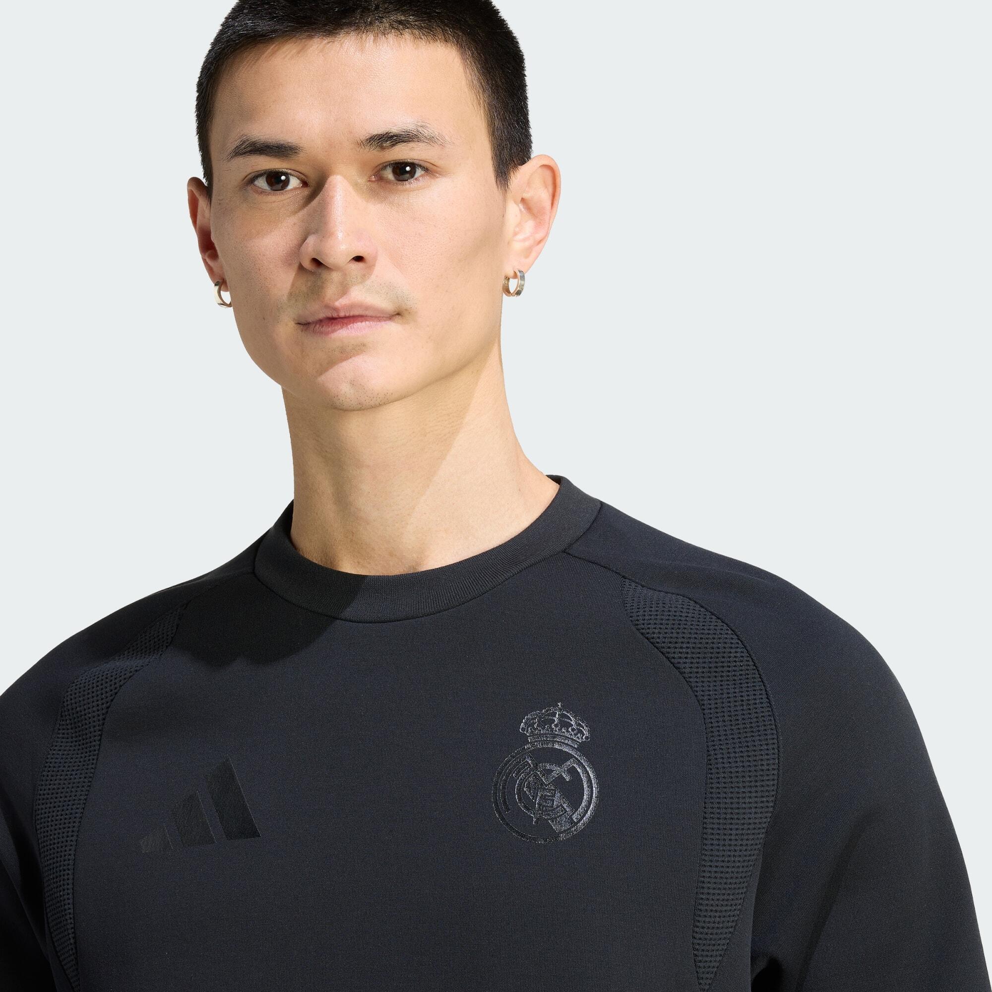 Real Madrid Tiro Travel Crew Sweatshirt 3/4