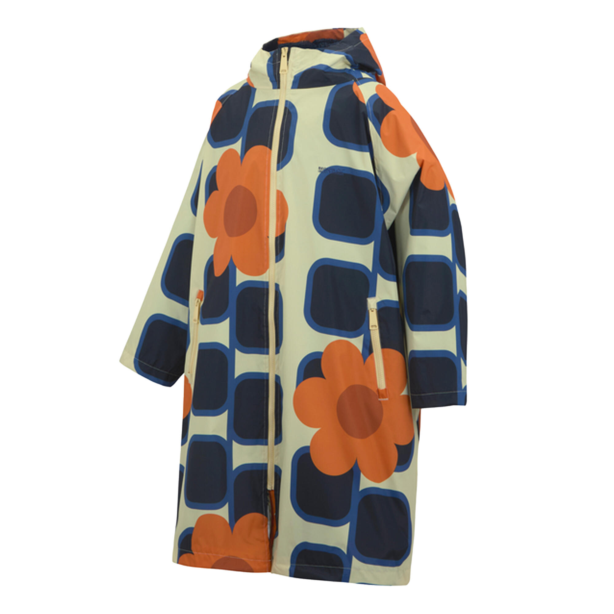 Meisjes Orla Kiely Veranderjas met Reuze Vierkante Bloem (Oranje) 3/5
