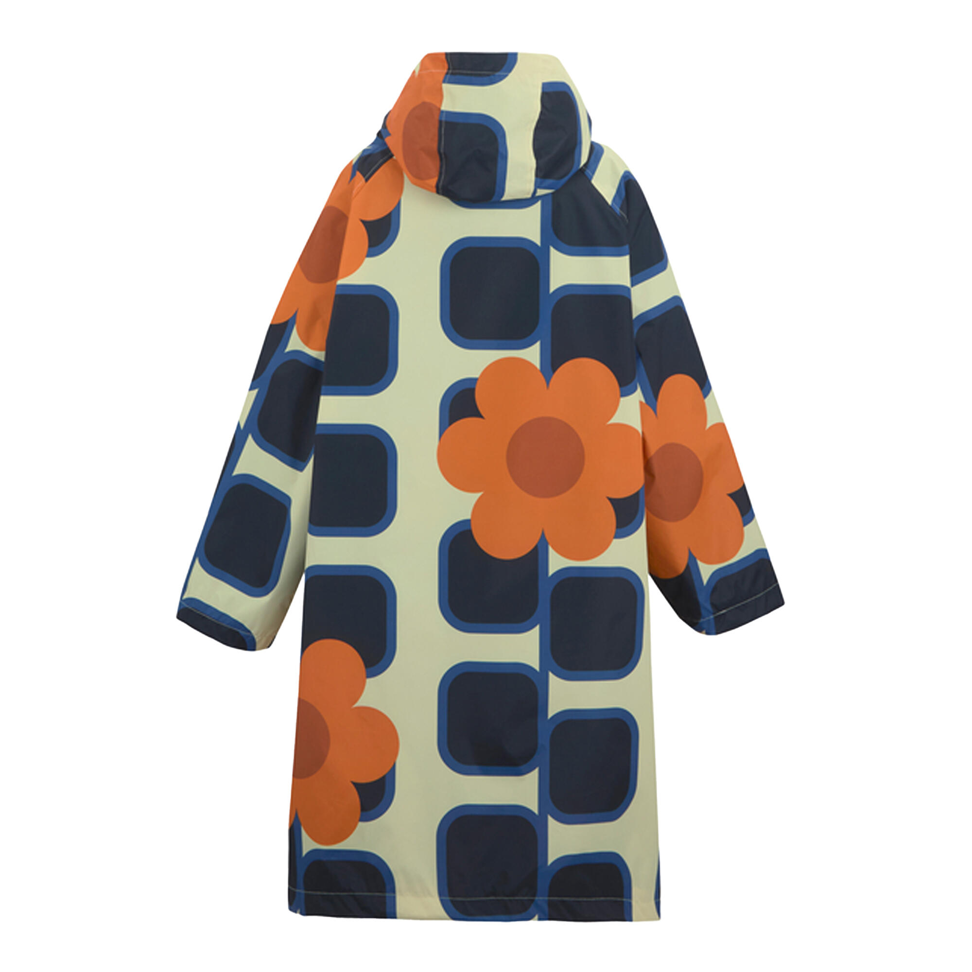 Meisjes Orla Kiely Veranderjas met Reuze Vierkante Bloem (Oranje) 2/5