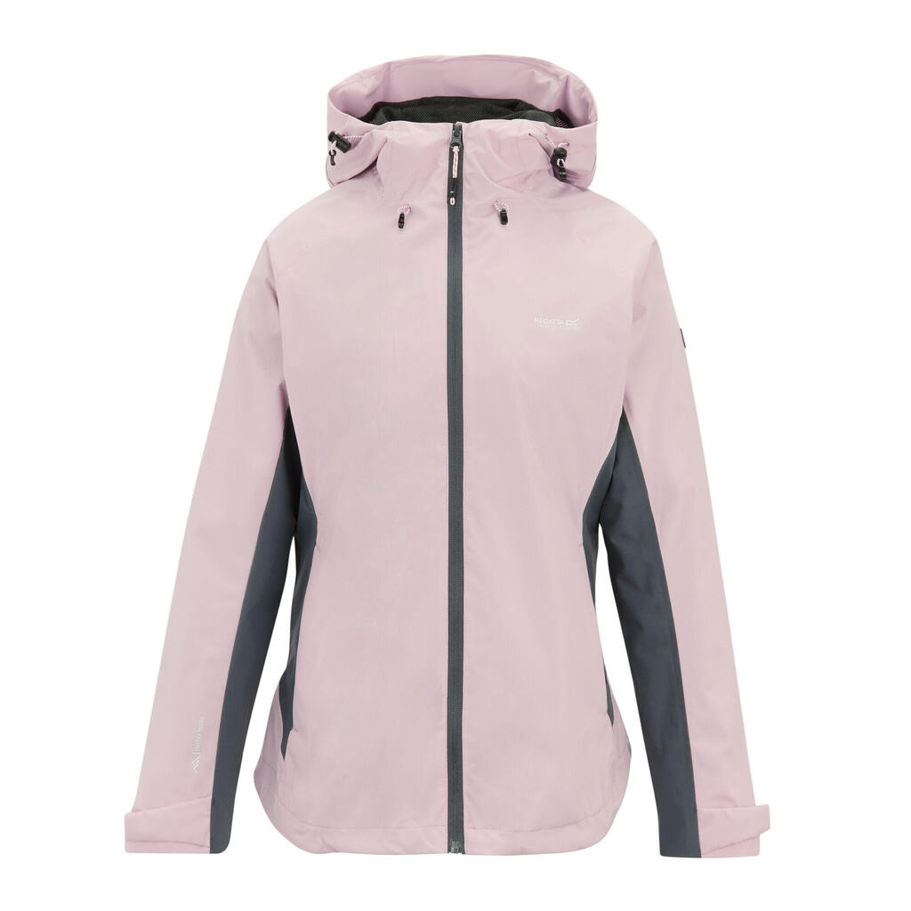 Womens/Ladies Waterproof Jacket (Powder Lilac/Dark Storm)