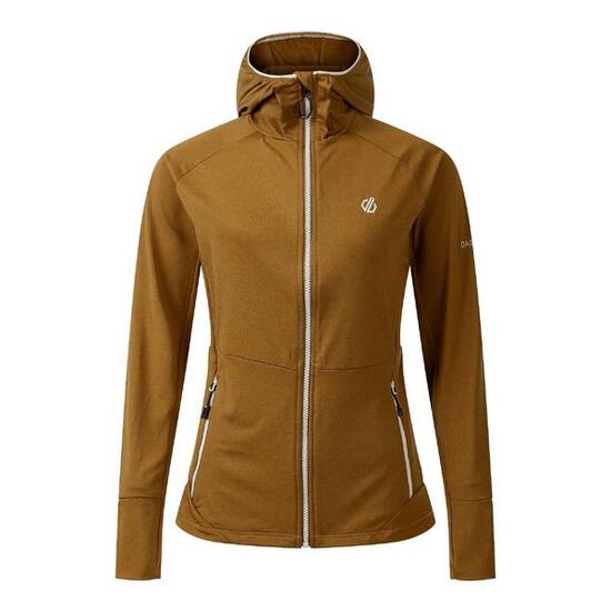 Veste De Sport Unie À Capuche NOMADIC Femme (Marron Jaune)