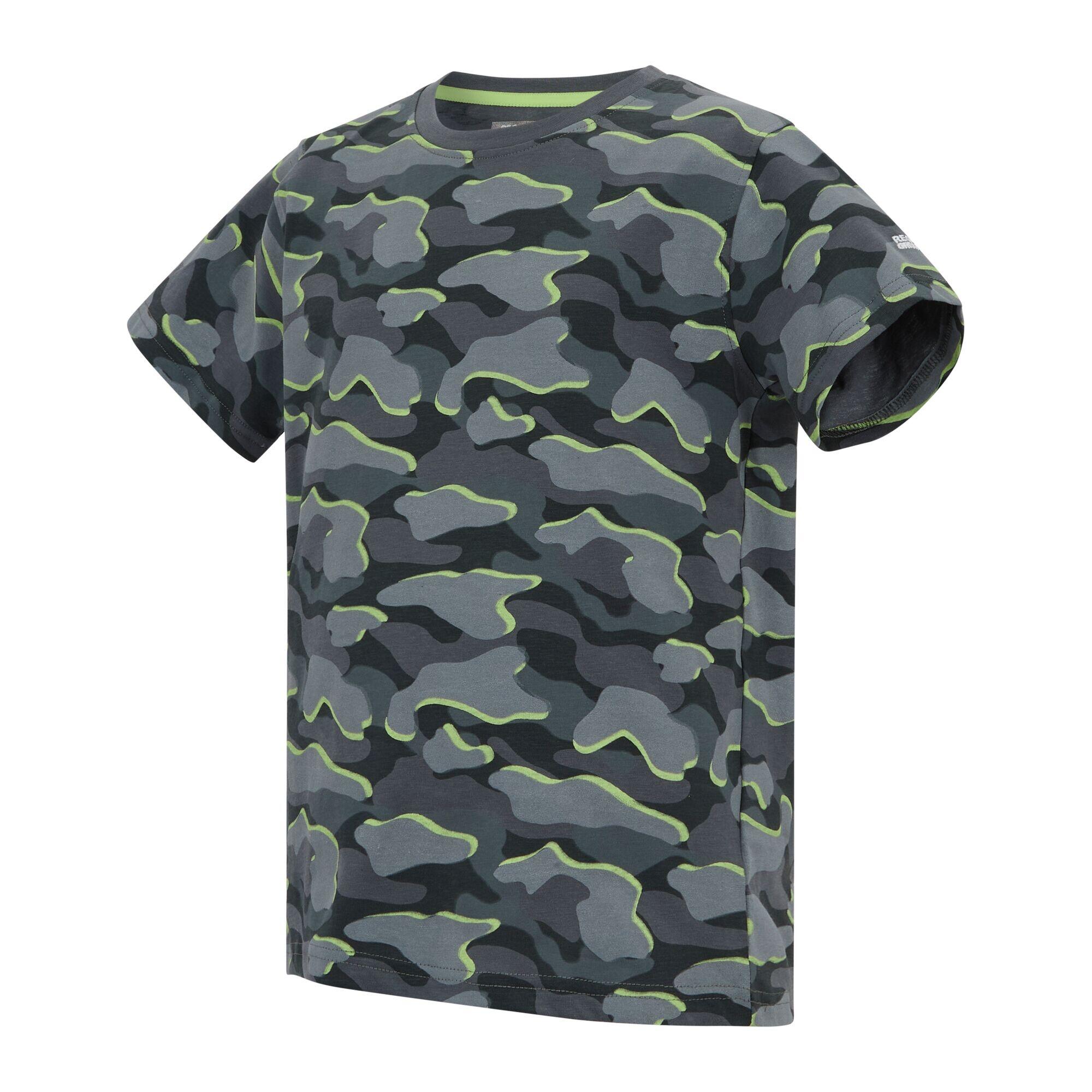 Tshirt Motif/style Camouflage BOSLEY Enfant (Orage Foncé) 3/4