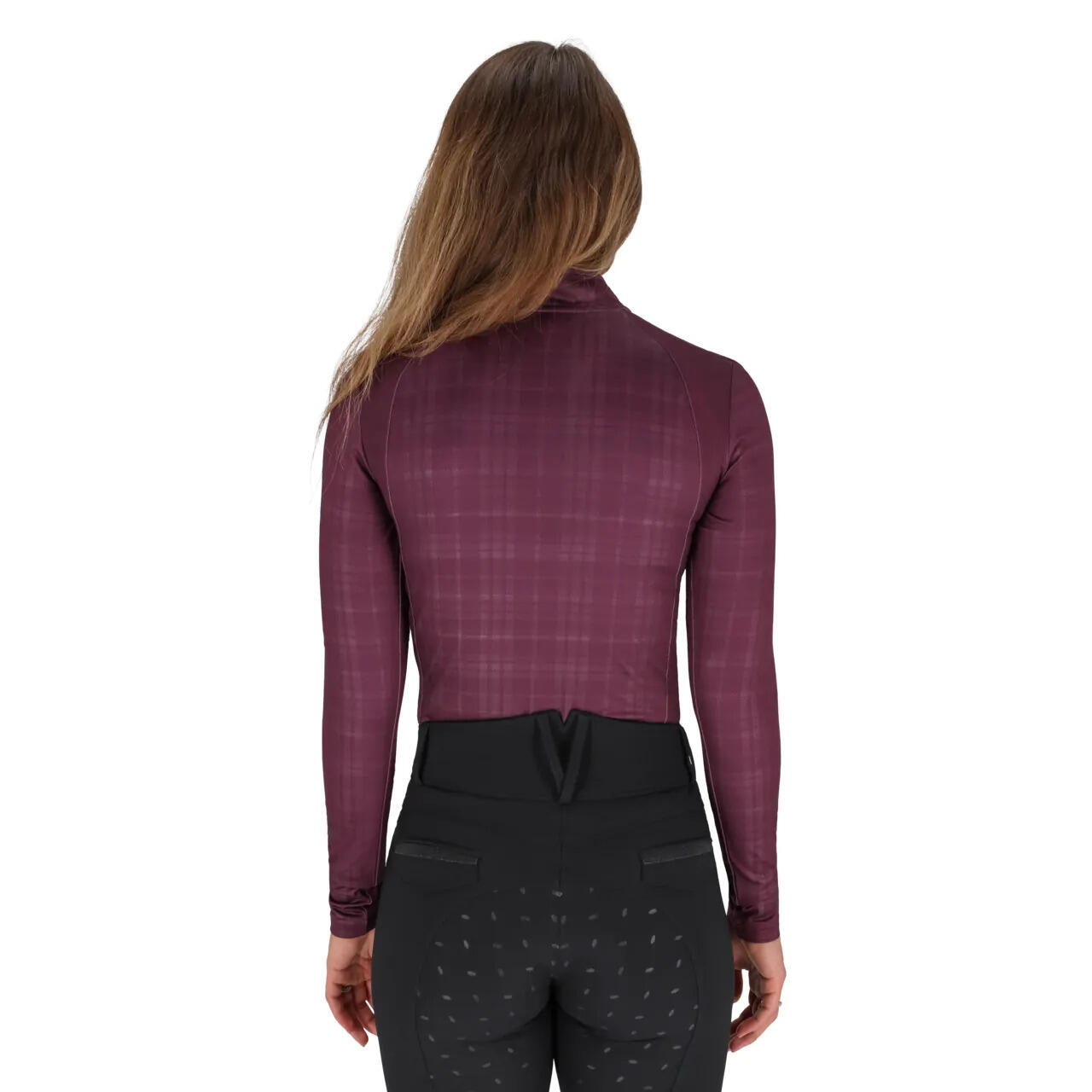 Polo equitazione a manica lunga da donna QHP Zahra 3/6