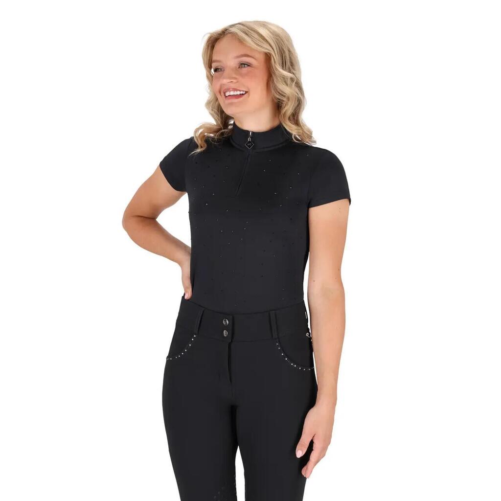 Women's riding polo shirt QHP Oakleigh