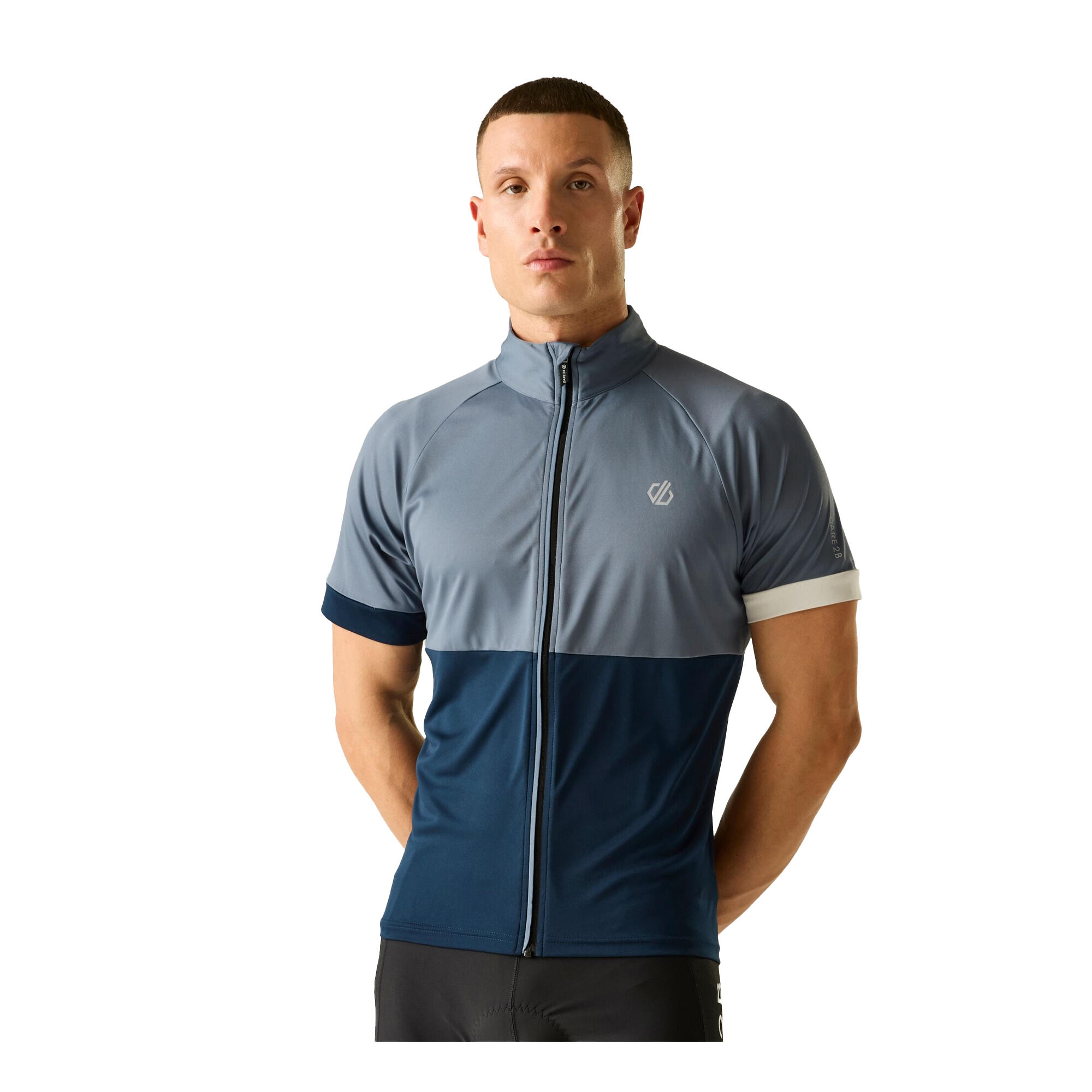 "Protraction III" RadfahrTrikot für Herren Quecksilber/Marine 3/5