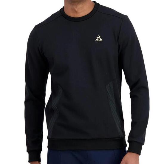 Felpa Nera Uomo Le Coq Sportif Coq D'or
