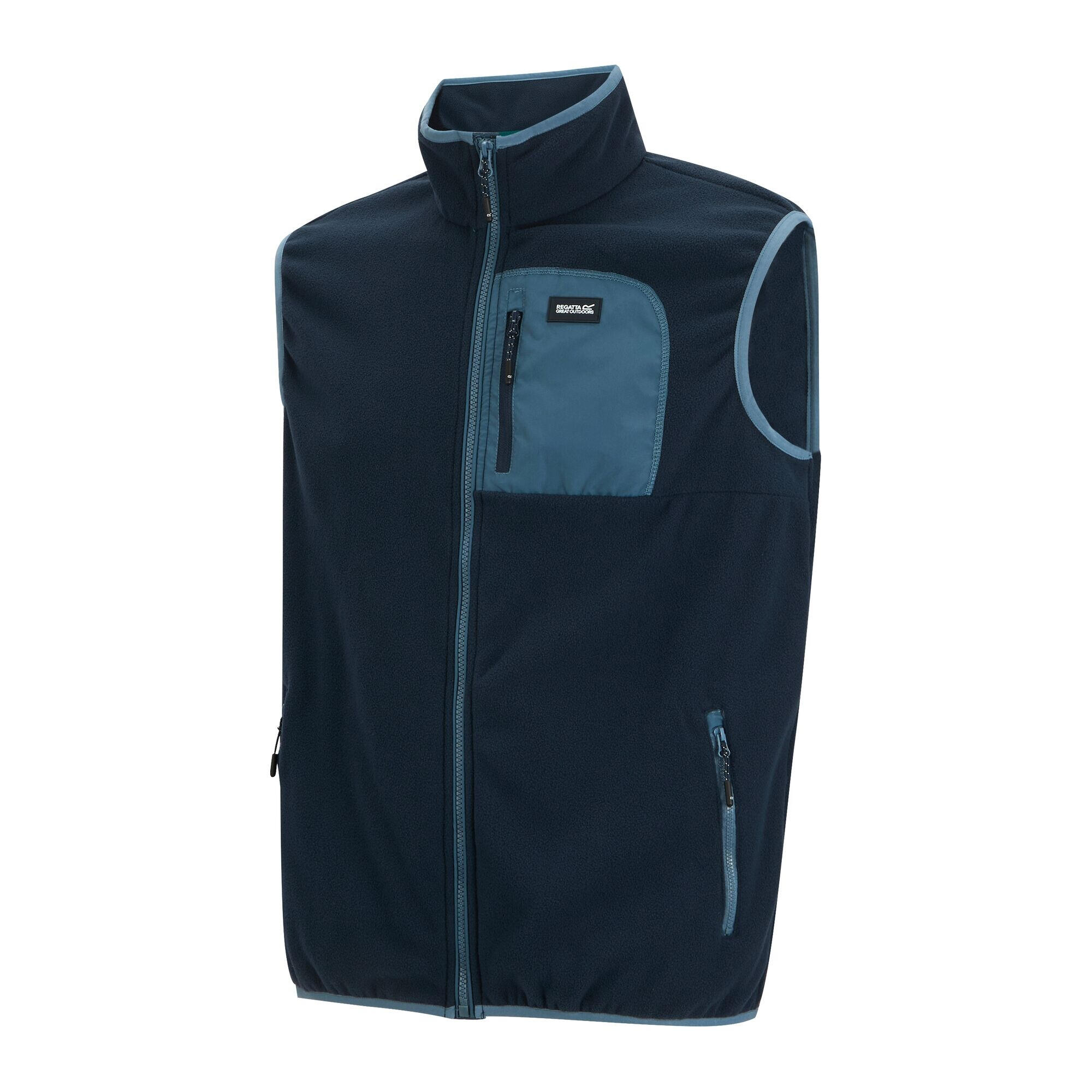 Chaleco Frankie de Polar para Hombre Marino, Azul China 3/4