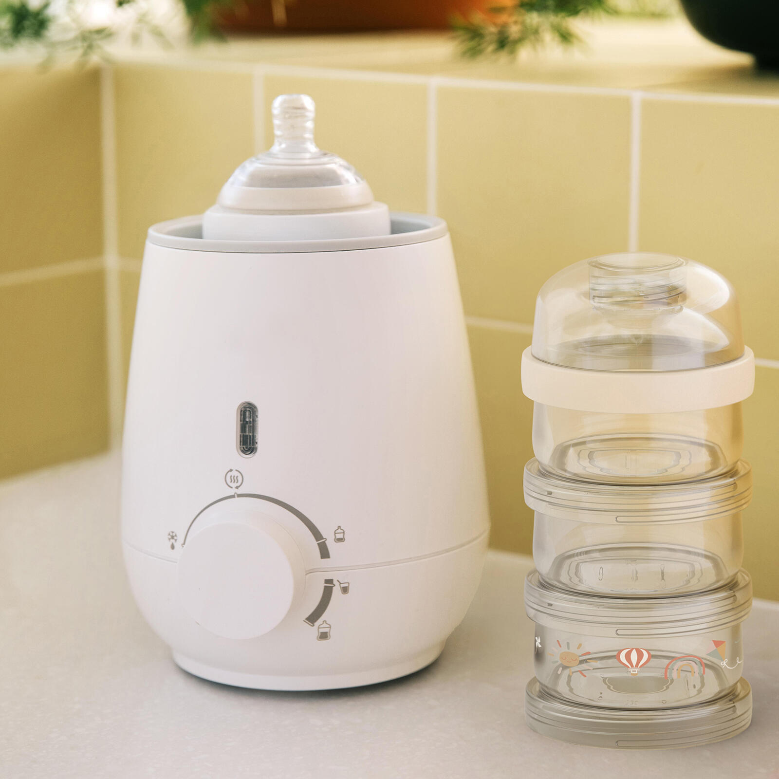 Mepal Mio Milchpulverturm + Babyflasche - Sunshine & Rainbow 4/5