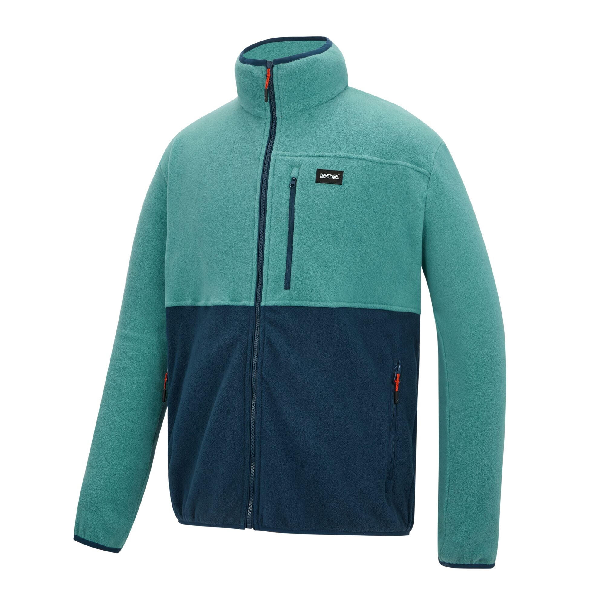 Veste Polaire Motif/style Blocs De Couleurs FRANKIE Homme (Bleu Clair / Denim 3/5