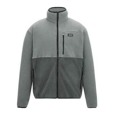 Heren frankie colour block full zip fleecejack (arctic/moonlight denim)