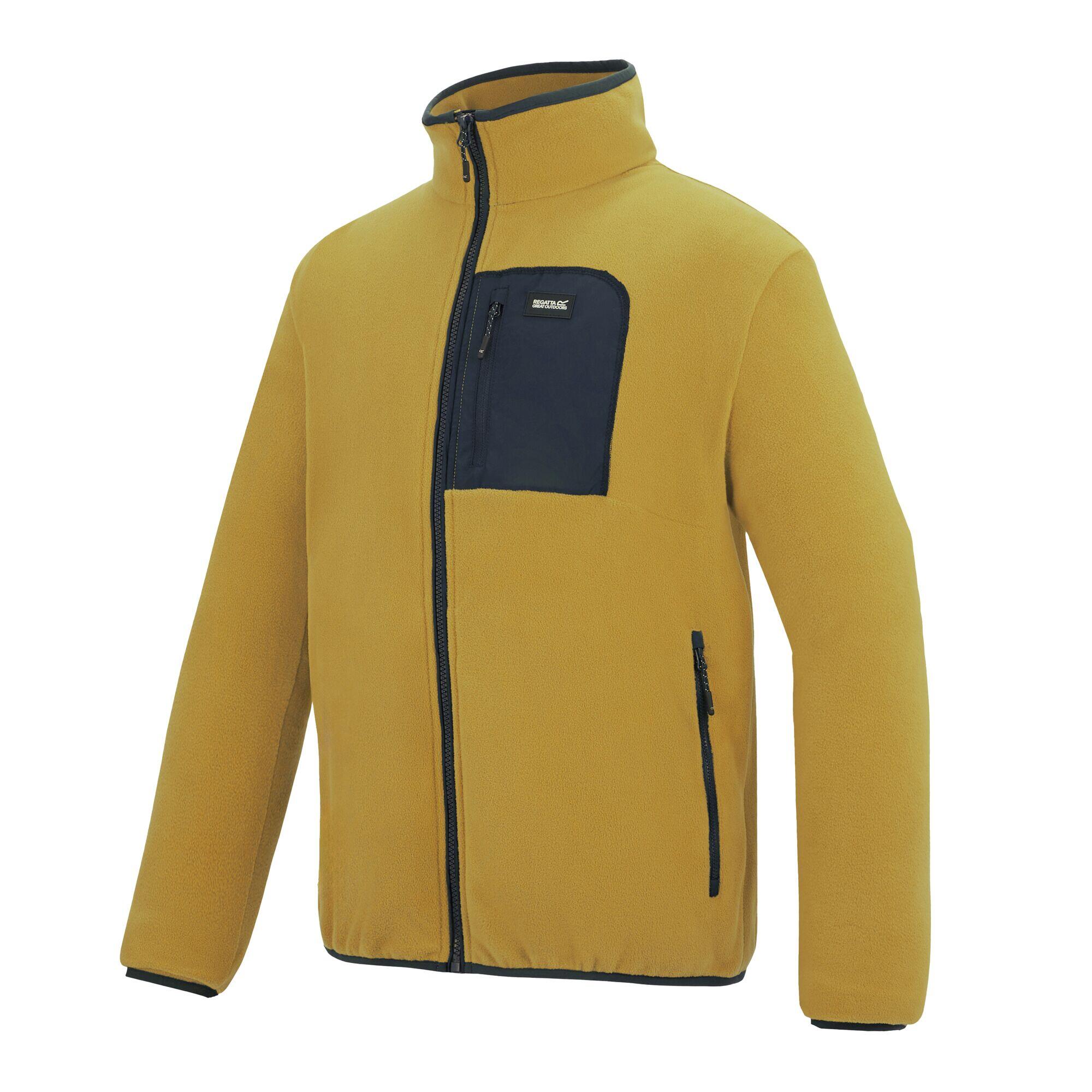 Veste Polaire FRANKIE Homme (Marron Bois / Bleu Marine) 3/5