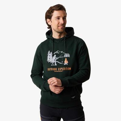 Sweater met capuchon man forest ademend