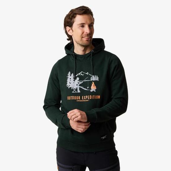 Sweat à capuche randonnée homme Forest Hood