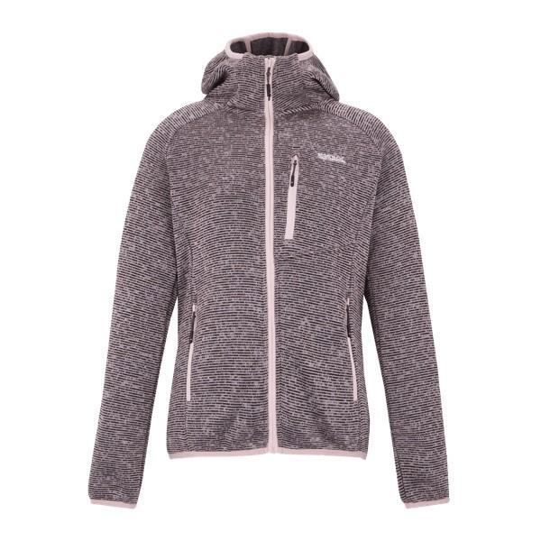 Womens/Ladies Newhill Hooded Fleece Jacket (Powder Lilac)