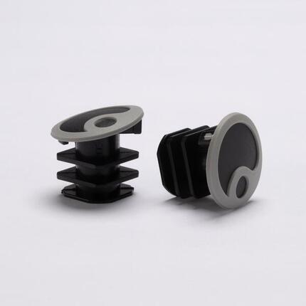 Ergon Endstopfen silbernes Logo GP2/GP3/GP4/GP5