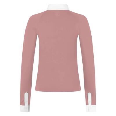 Showshirt dames classic met glitter rits lange mouwen beige size 36 - maat