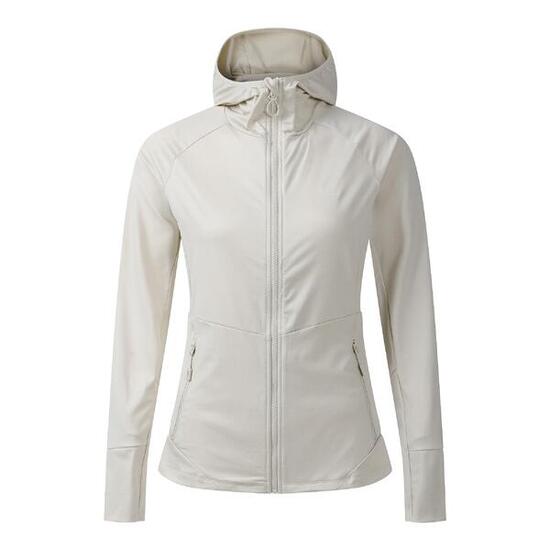 Veste De Sport Unie À Capuche NOMADIC Femme (Crème)