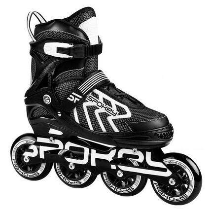 Patines en Línea Khan para Niños/Niñas Blanco, Negro, Gris