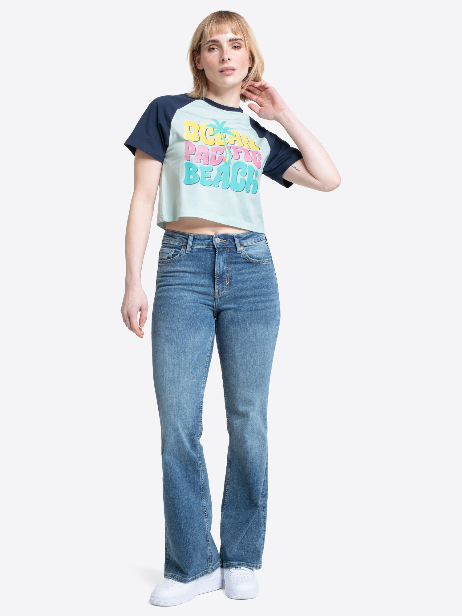 OCEAN PACIFIC Frauen T-Shirt Cropped MAUI 3/6