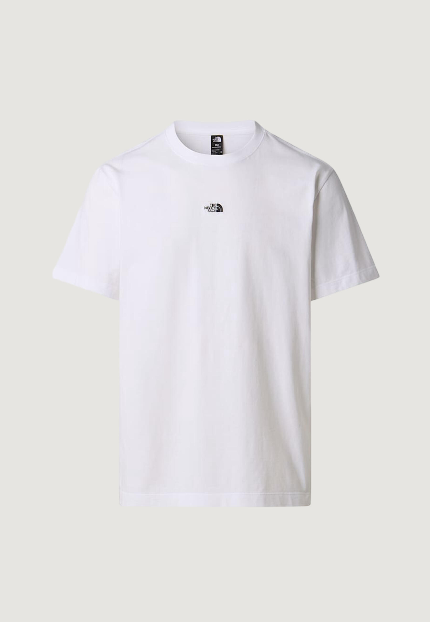 t-shirt crop top M ESSENTIAL CENTER LOGO RELAXED SHORT SL HOMME blanc 5/5