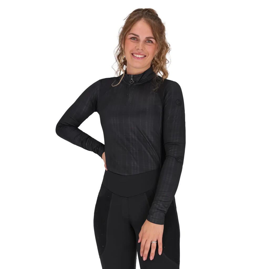 Riding polo long sleeves woman QHP Zahra