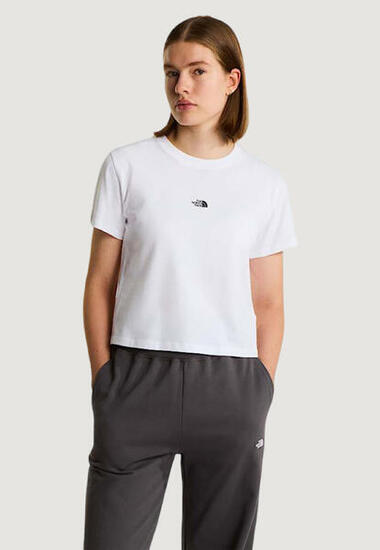 t-shirt crop top W ESSENTIAL REGULAR SHORT SLEEVE CUTIE T FEMME blanc