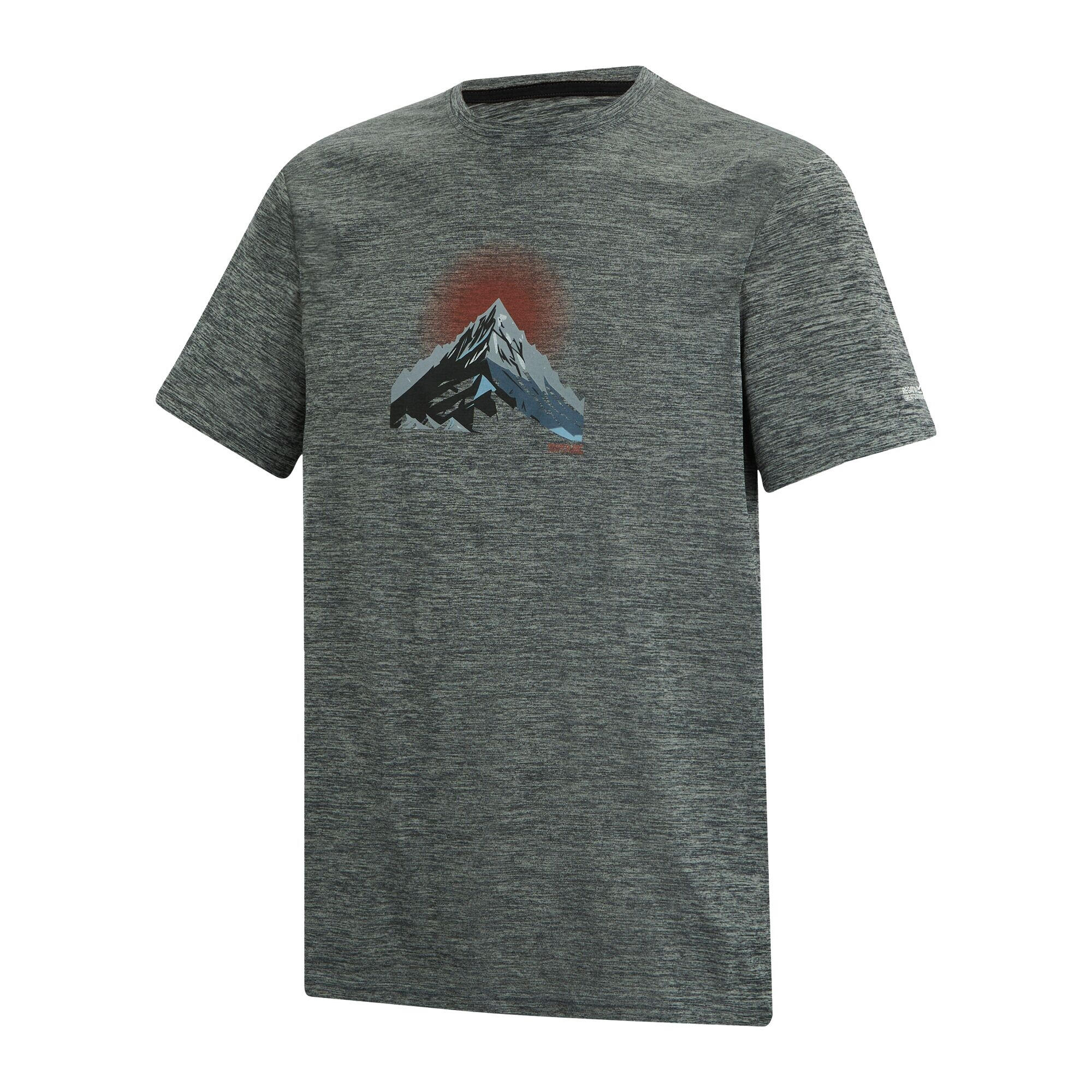 Tshirt Motif/style Montagne FINGAL Homme (Orage Foncé) 3/5