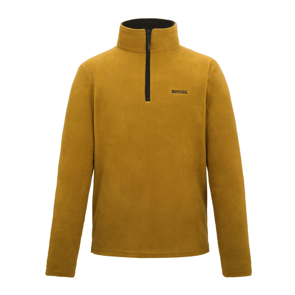 Great Outdoors Mens Thompson Half Zip Fleece Top (Wood Brown)