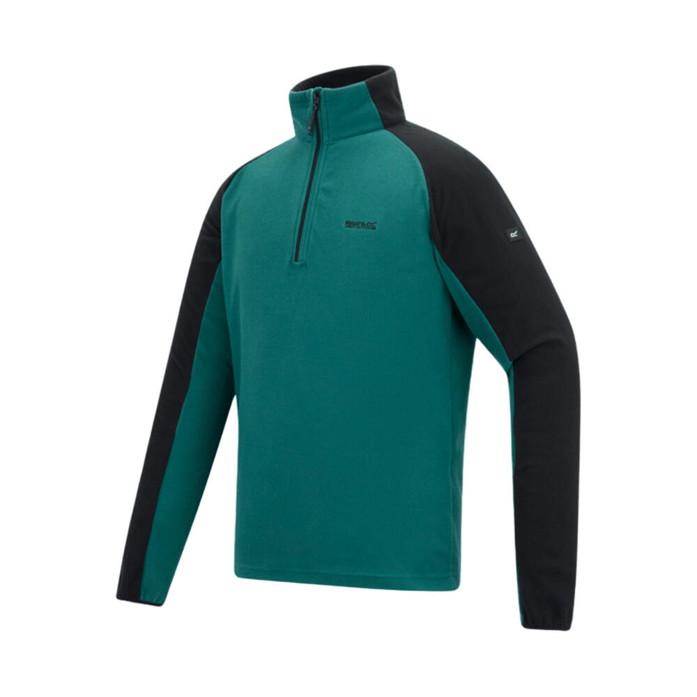 Polaire ELSON Homme (Vert Méditerranéen / Noir) 3/4