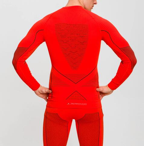 Koszulka termoaktywna męska X-Bionic Energy Accumulator 4.0 Red 3/4