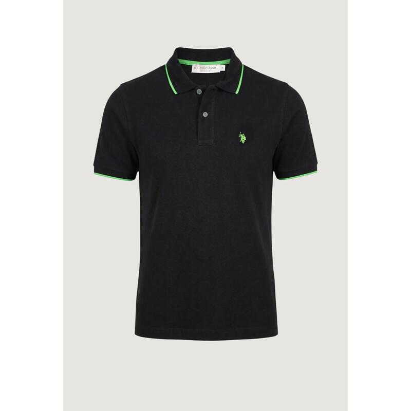 Tricou polo BLACK  BĂRBAŢI