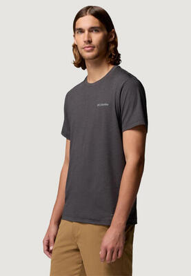 Crop top t-shirt parsons point™ ss back graphic tee heren zwart