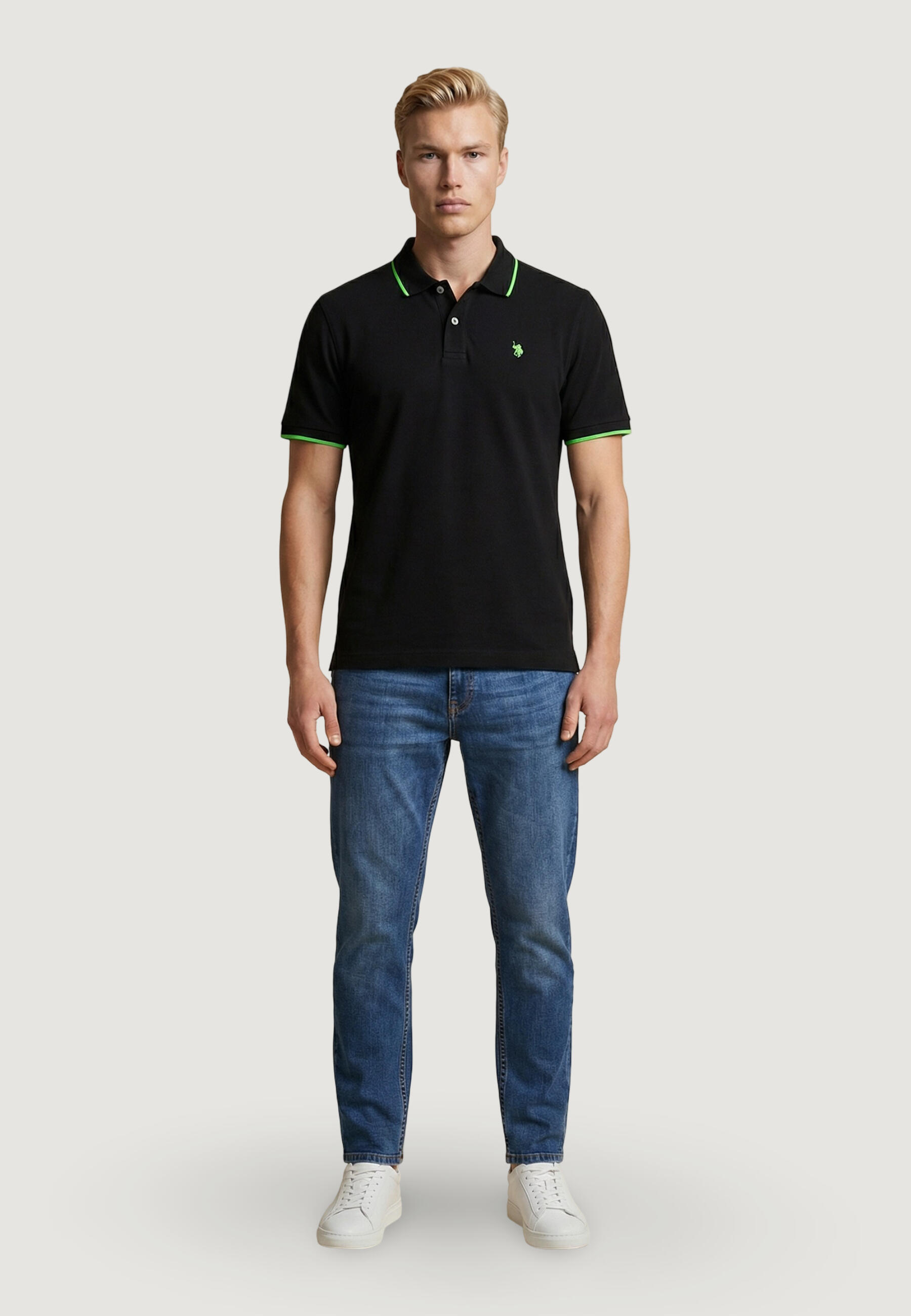 Polo maniche corte Uomo BLACK Nero 4/5