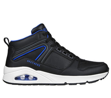Buty sneakers męskie SKECHERS UNO KEEP CLOSE 232547-BKBL czarne 47,5