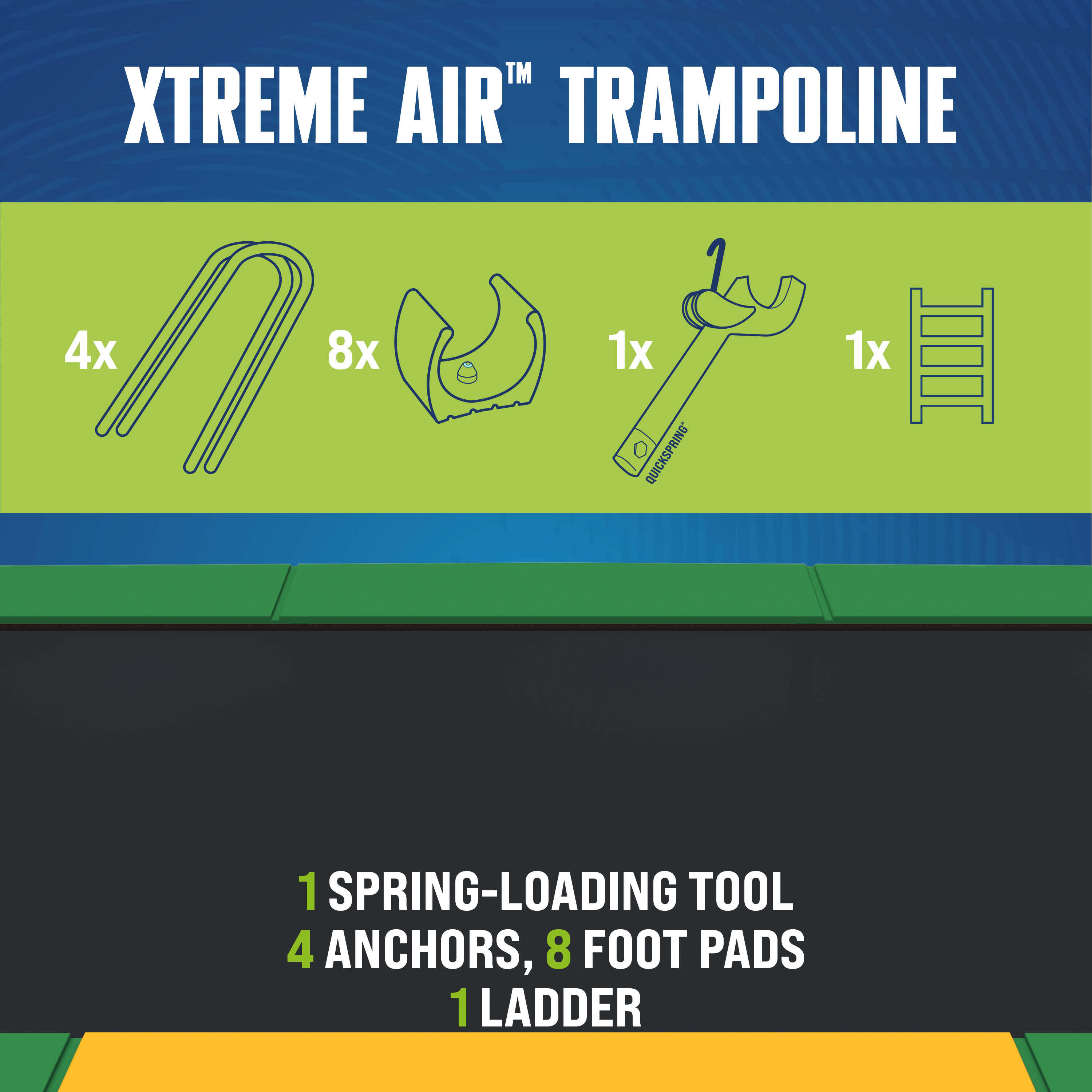 Bestway 59127Tappeto elastico Xtreme Air per bambini da 457x274x283 cm 3/7