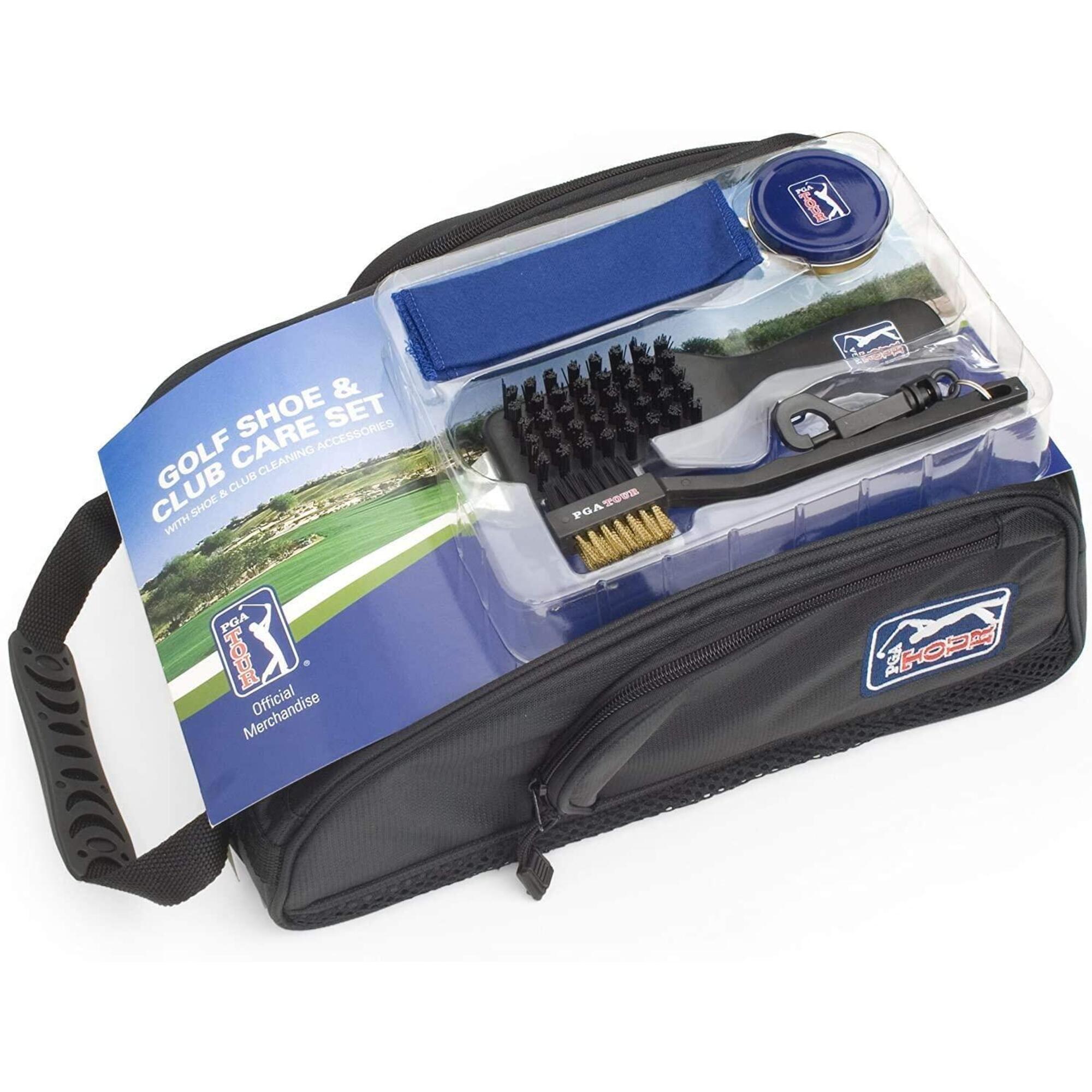 PGA TOUR PGA Tour Shoe Bag With Club Cleaning Set