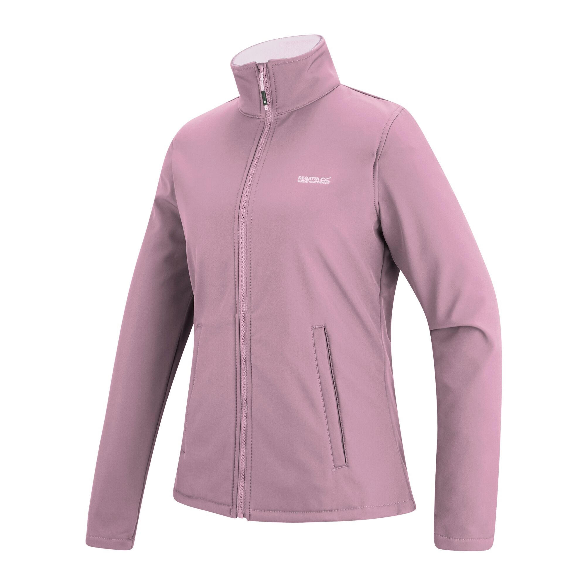 Chaqueta Connie V de Softshell Caminar para Mujer Polvo Lila 3/5