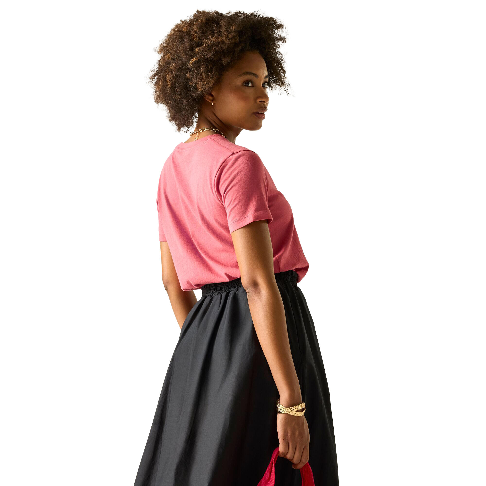 Maglietta Floreale Donna Regatta Filandra VX Ardesia Rosa 4/5