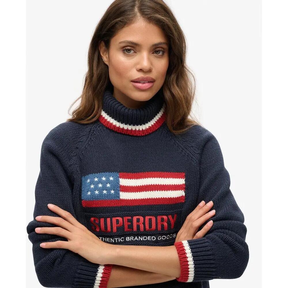 Pull mit Rollkragen für Damen Superdry Americana 6/7